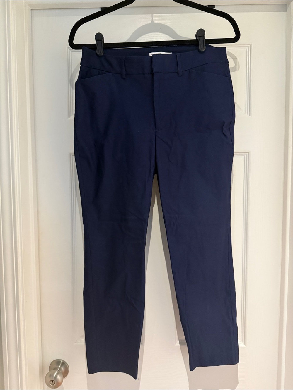 Nine West Navy Straight-Leg Women's Trousers